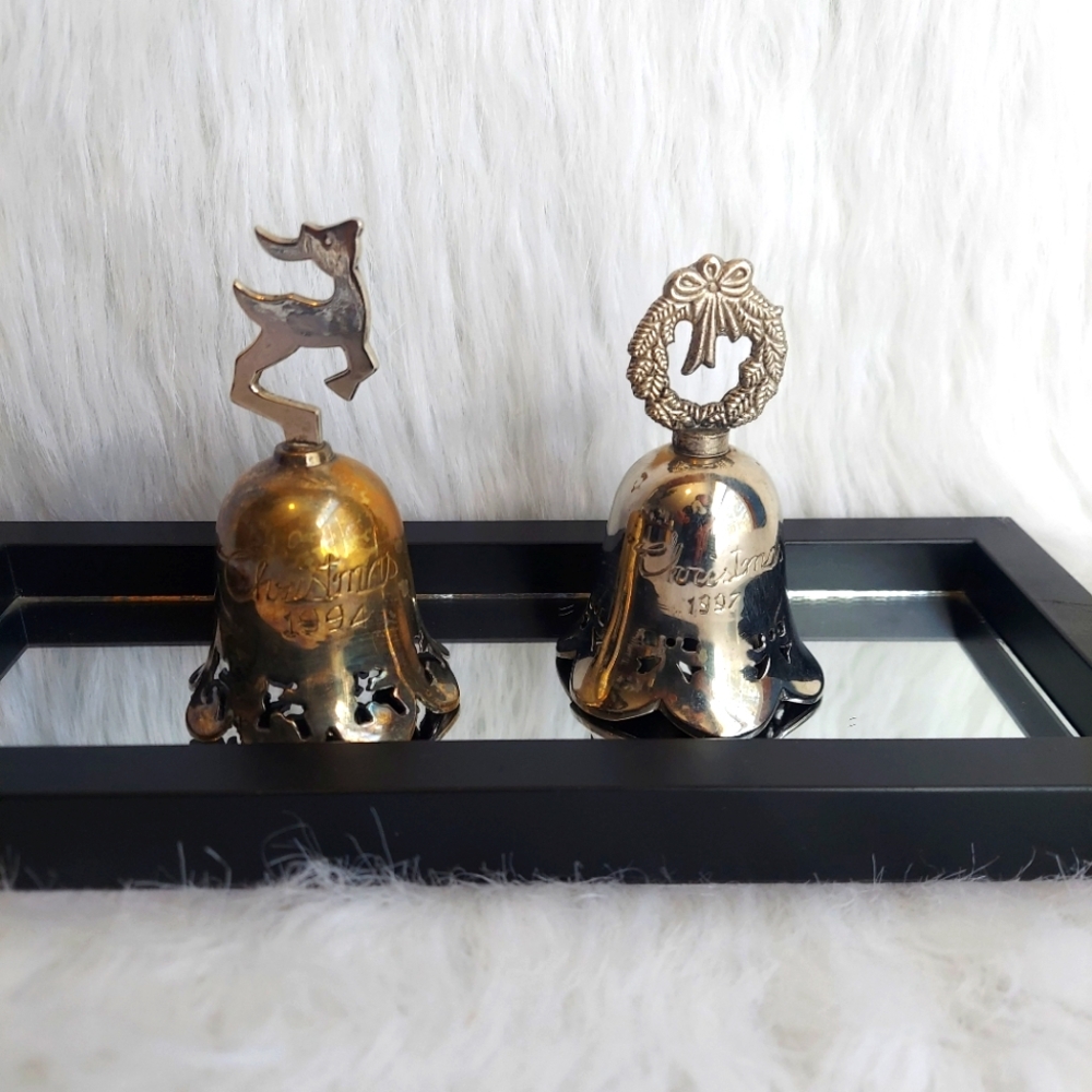 Set of international siver Co bells